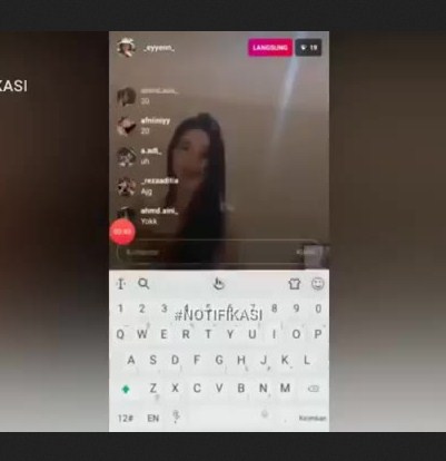 HEBOH 3 Siswi SMA LEPAS BRA Saat LIVE Instagram