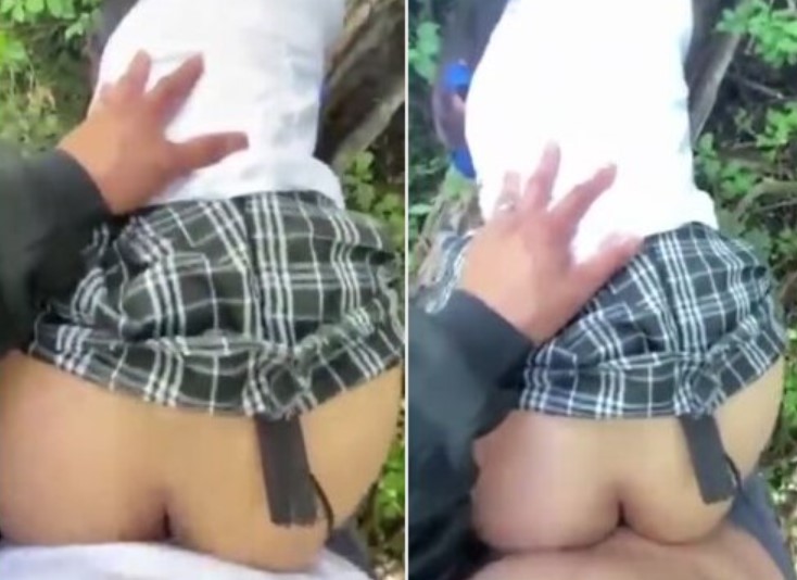 Pulang Sekolah Dua Abg Ngewe Di Kebun